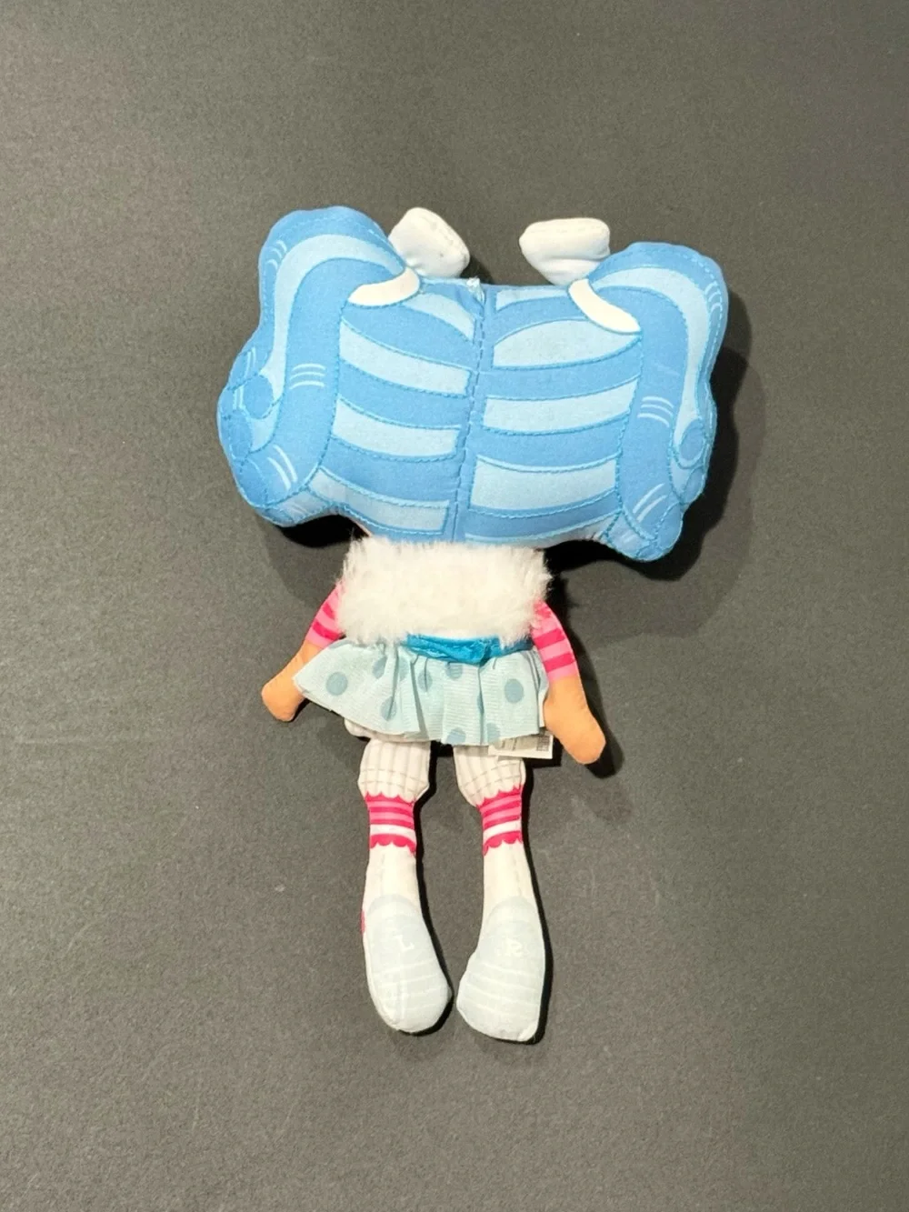 Lalaloopsy Doll Blue Hair Mittens Fluff N Stuff cloth Button Eyes